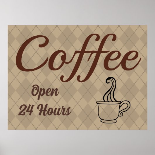 Kaffee Shop Diner Poster Art (Vorne)