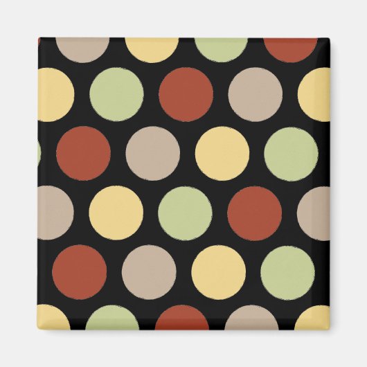 Kaffee Shop Dots Magnet (Vorne)
