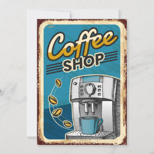 Kaffee-Shop Einladung