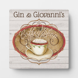 Kaffee-Shop Fotoplatte