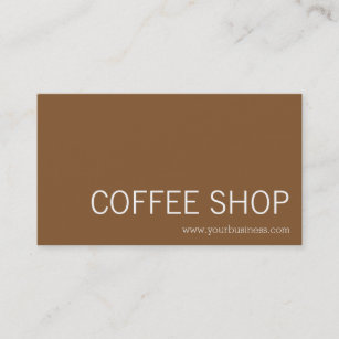 Kaffee-Shop - Kaffeefleck Visitenkarte