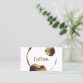 Kaffee-Shop Kaffeehäuser Loyalitätspunch Treuekarte (Stehend Vorderseite)