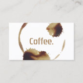 Kaffee-Shop Kaffeehäuser Loyalitätspunch Treuekarte (Vorderseite)