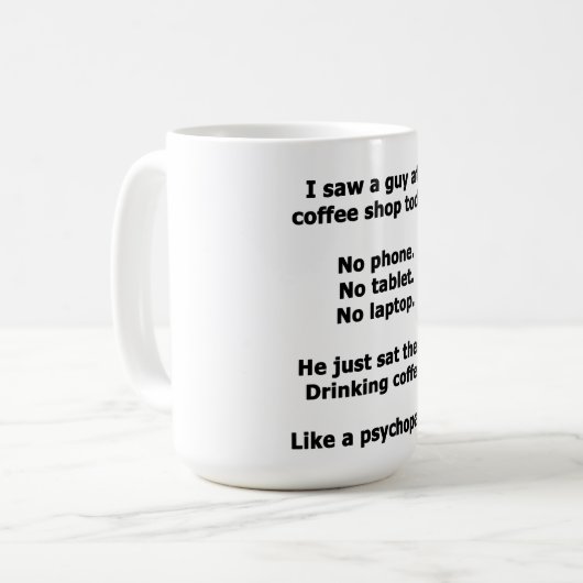 Kaffee-Shop Kaffeetasse (Vorderseite Links)