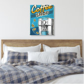 Kaffee-Shop Leinwanddruck (Insitu (Schlafzimmer))