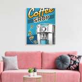 Kaffee-Shop Leinwanddruck (Insitu (Wohnzimmer))