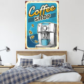 Kaffee-Shop Leinwanddruck (Insitu (Schlafzimmer))