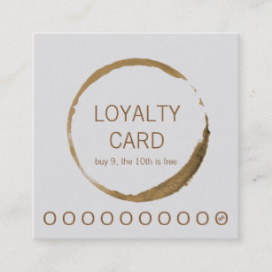 Kaffee Shop Loyalität Karte - Kaffeefleck