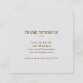 Kaffee Shop Loyalität Karte - Kaffeefleck (Rückseite)