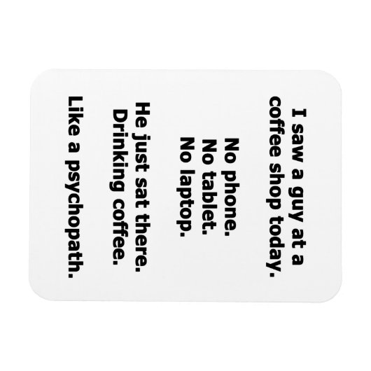 Kaffee-Shop Magnet (Horizontal)