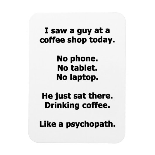 Kaffee-Shop Magnet (Vertikal)