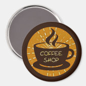 Kaffee-Shop Magnet (Vorderseite/Rückseite)