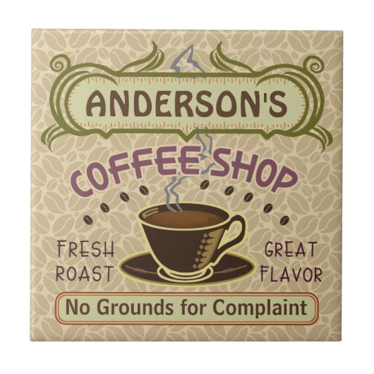 Kaffee-Shop mit Cup Erstellen Sie Ihre eigenen Per Fliese (Vorderseite)