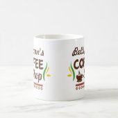 Kaffee-Shop mit individuellem Namen Kaffeetasse (Mittel)