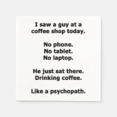 Kaffee-Shop Serviette (Vorderseite)