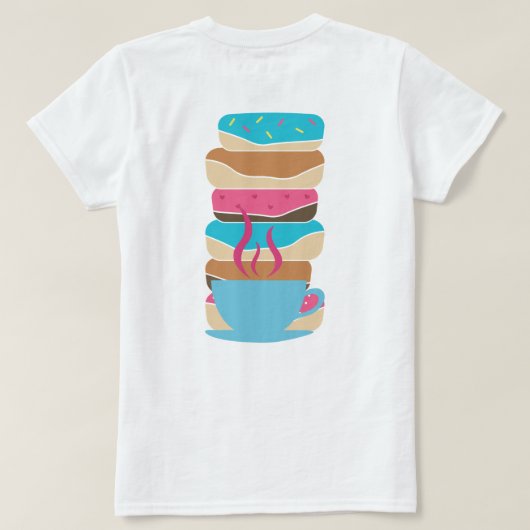 Kaffee-Shop T-Shirt (Design Rückseite)