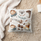 Kaffee-Shop Themenkissen Kissen (Decke)