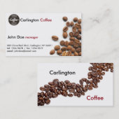 Kaffee Shop Treuekarte (Vorne/Hinten)