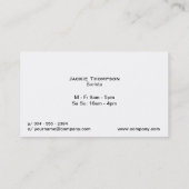 Kaffee-Shop Visitenkarte (Rückseite)