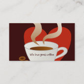 Kaffee-Shop Visitenkarte (Rückseite)