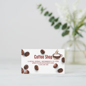 KAFFEE-SHOP VISITENKARTE (Stehend Vorderseite)
