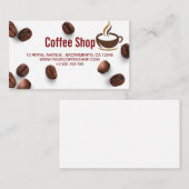 KAFFEE-SHOP VISITENKARTE (Vorne/Hinten)