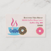 Kaffee-Shop Visitenkarte (Vorderseite)