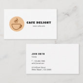 Kaffee-Shop Visitenkarte (Vorne/Hinten)