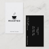 Kaffee-Shop Visitenkarte (Vorne/Hinten)