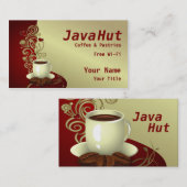Kaffee-Shop Visitenkarte (Vorne/Hinten)