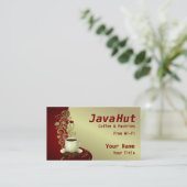 Kaffee-Shop Visitenkarte (Stehend Vorderseite)