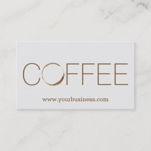 Kaffee-Shop Visitenkarte