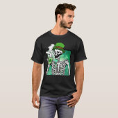 Kaffee Skeleton St Patricks Day Lucky Latte Gr T-Shirt (Vorne ganz)