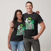 Kaffee Skeleton St Patricks Day Lucky Latte Gr T-Shirt (Unisex)