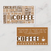 Kaffee (Smalltalk) Treuekarte (Vorne/Hinten)