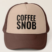 KAFFEE SNOB CAP HAT TRUCKERKAPPE (Vorderseite)