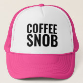 KAFFEE SNOB CAP HAT TRUCKERKAPPE (Vorderseite)