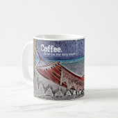 Kaffee. Sogar an den faulen Tagen… Kaffeetasse (Vorderseite Links)