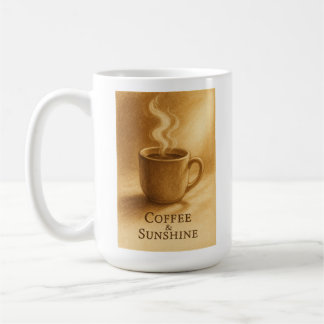 Kaffee & Sonnenschein – Gemütliche Morgen-Sepia-Ku Kaffeetasse