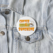 Kaffee & Sonnenschein – Positive Morgen-Vibes Button (Beispiel)