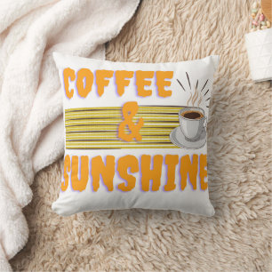 Kaffee & Sonnenschein – Positive Morgen-Vibes Kissen