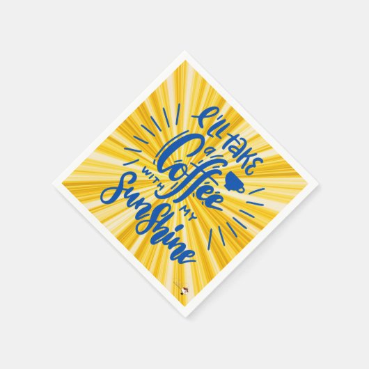 Kaffee & Sonnenschein Serviette (Ecke)