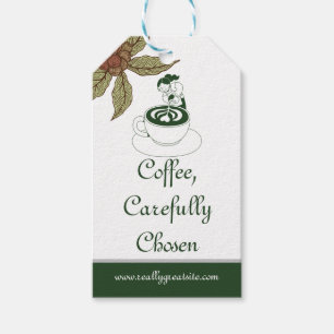 Kaffee Sorgfältig Ausgewählte Barista-Geschenkkart Geschenkanhänger