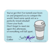 Kaffee-Spaß Magnet (Horizontal)