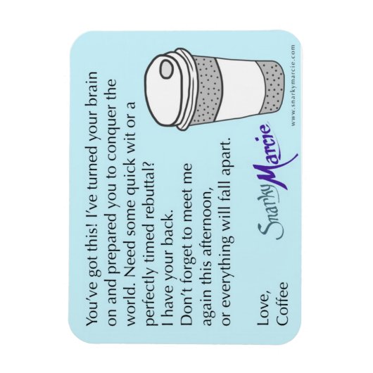 Kaffee-Spaß Magnet (Vertikal)