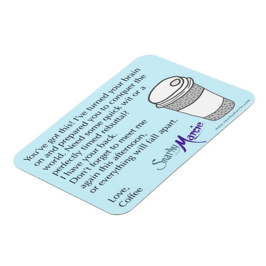 Kaffee-Spaß Magnet (Linke Seite)