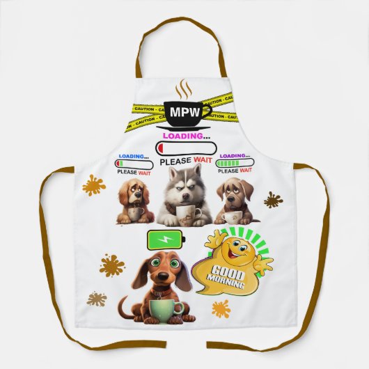 Kaffee Spaß ... Schürze (Vorderseite)