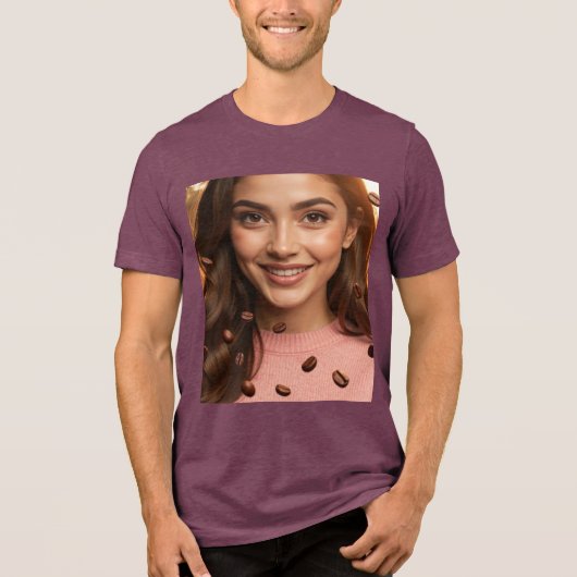 KAFFEE SPAß - Tri-Blend SHIRT (Vorderseite)