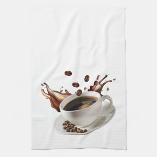 Kaffee Splash Effekt Küchentuch