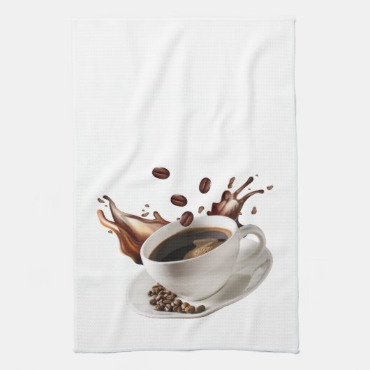 Kaffee Splash Effekt Küchentuch (Vertikal)
